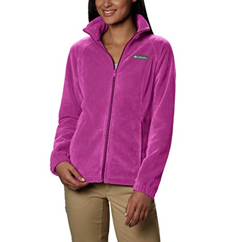 Columbia Plus Size Benton Springs Full Zip Jacket Chaqueta con forro, fucsia, XXX-Large para Mujer