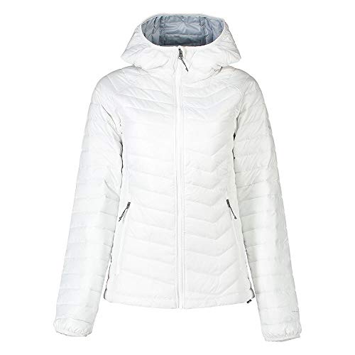 Columbia Powder Lite Chaqueta con Capucha para Mujer, Blanco, S