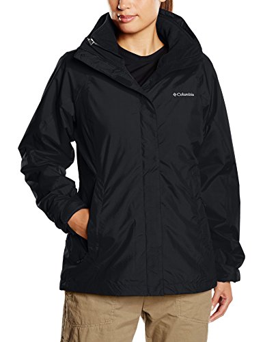 Columbia Women's Venture en insacular chaqueta, mujer, color Negro - negro, tamaño mediano