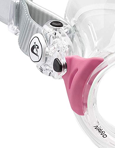 Cressi Nano Crystal Máscara, Mujer, Transparente/Rosa