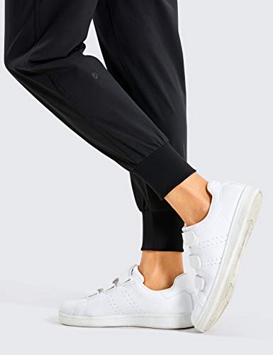 CRZ YOGA Pantalón Deportivo Mujer con Bolsillos Pantalones Harem con Cordones Negro 44