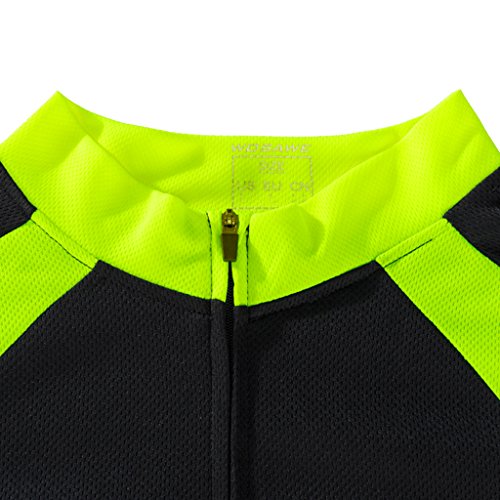 dailymall Deportes Al Aire Libre Hombres Mujeres a Prueba de Viento Mangas Largas Invierno Primavera Ciclismo Térmico Jersey Chaqueta 2 Colores - Negro, XXL