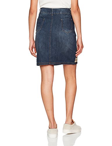 Desigual Fal_Cathy Falda, Azul (Denim Medium Wash 5053), Talla del Fabricante: 24 para Mujer