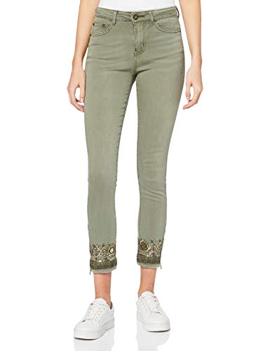 Desigual Pant_Oneil Pantalones, Verde (Verde Militar 4003), 46 (Talla del Fabricante: 44) para Mujer