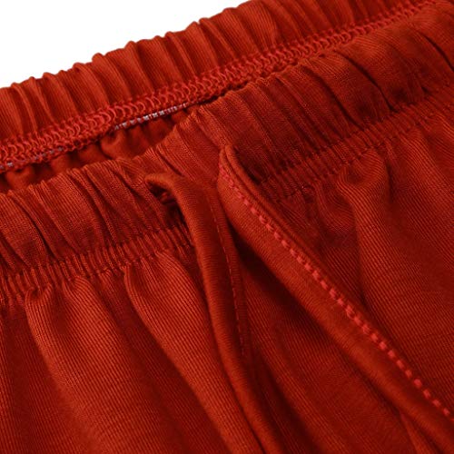 DFDLNL Equipo de Yoga Hombres Monos Estampados étnicos Casual Deporte Yoga Trabajo Casual Pantalones Pantalones Casual XXL Rojo