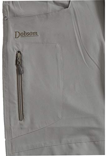 Dobsom Sanda - Pantalones cortos pirata para mujer, para senderismo, para exterior, 4 vías de estiramiento y senderismo, primavera/verano, Mujer, color caqui, tamaño 48