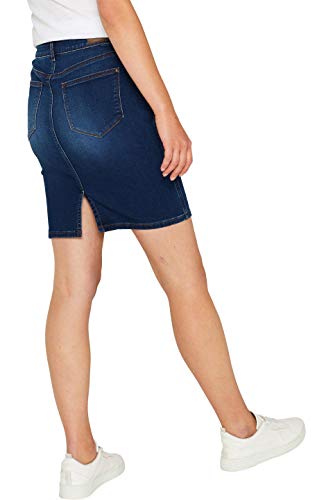 Esprit 089ee1d011 Falda, Azul (Blue Dark Wash 901), 38 (Talla del Fabricante: 36) para Mujer