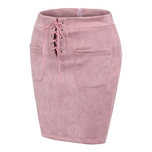 FAMILIZO Faldas Largas Y Elegantes Faldas Cortas Mujer Verano Faldas Mujer Invierno Primavera Vestidos Mujeres Moda Sólido Delgado Cintura Alta Push Up Hip Lápiz Cremallera Vendaje Mini Falda