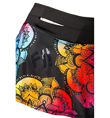 FeelJ Mandala - Falda de Running para Mujer, Mujer, 5903140616573, Mehrfarben, Medium