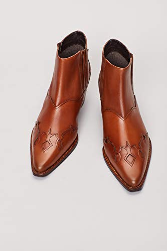 find. Western Botines, Marrón Brandy, 37 EU