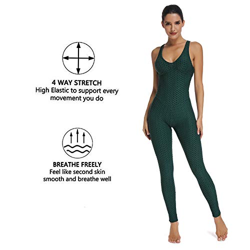 FITTOO Mallas Pantalones Deportivos Leggings Mujer Yoga de Alta Cintura Elásticos y Transpirables para Yoga Running Fitness con Gran Elásticos1370 Verte S