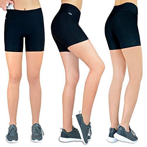 Formbelt® - Pantalón Pirata, Capri de Running con Bosillo, Leggings Deportivo para Mujeres con Riñonera integrada para Teléfonos Móviles Llaves Gimnasio Jogging Correr Escalada Yoga |Cortos XS