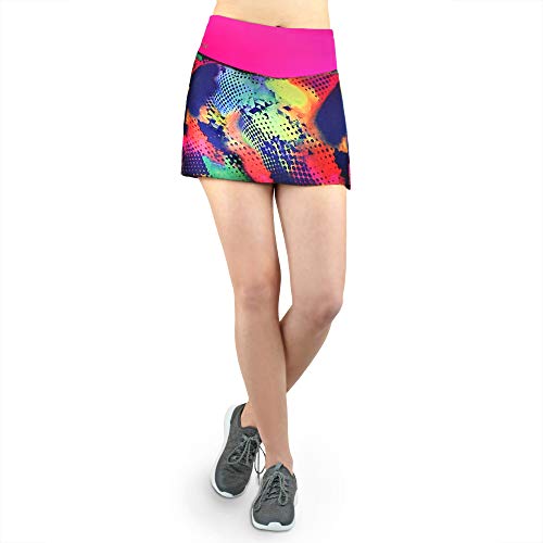 Formbelt® - Variosports Skirt Sports Falda Deportiva para Mujer Integrado para Guardar teléfonos móviles de hasta 6,5", Llaves, pañuelos - Running, Yoga, Fitness, Gym, Brazil M