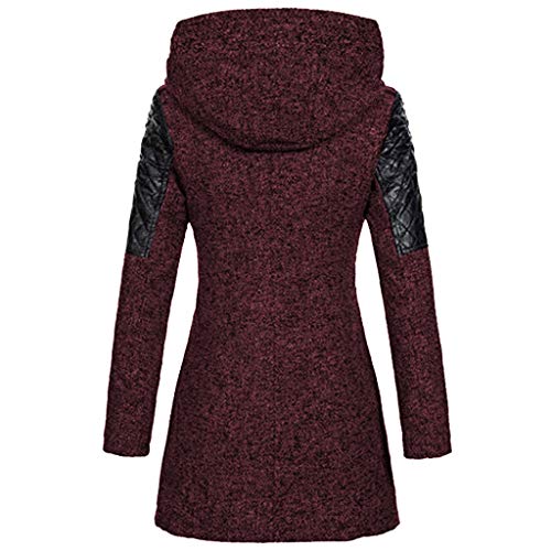 Fossen MuRope Abrigos de Mujer Invierno Largos Rebajas Elegantes, Rebecas Invierno Mujer Abrigos Desigual Mujer Nieve Moda - Suéter Parkas Chicas, Blogger de Moda