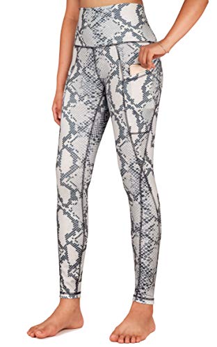 Free Leaper Mallas Mujer Fitness Push up Leggings Running de Estampado de Serpiente con Bolsillos Legins Deporte de Cinture Alta (Estampado Serpiente, M)