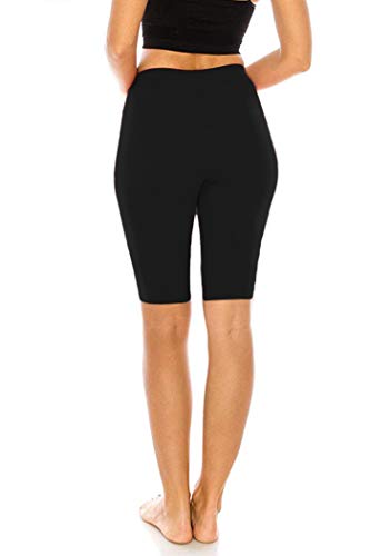 FUNGO Leggings Mujer 1/2 Largo Deportivas Leggins Yoga Pantalones Para Mujer f12 (Negro, 42)