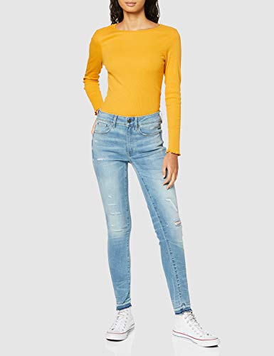 G-STAR RAW 3301 High Waist Skinny Ankle Vaqueros, Azul (Vintage Ripped Sky 8968-B173), W24/L32 (Talla del Fabricante: 24W/ 32L) para Mujer