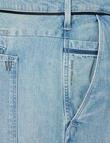 G-STAR RAW Lintell High Waist Wide Jeans, Vintage Marine Blue Restored 9657-b482, 32W / 30L para Mujer