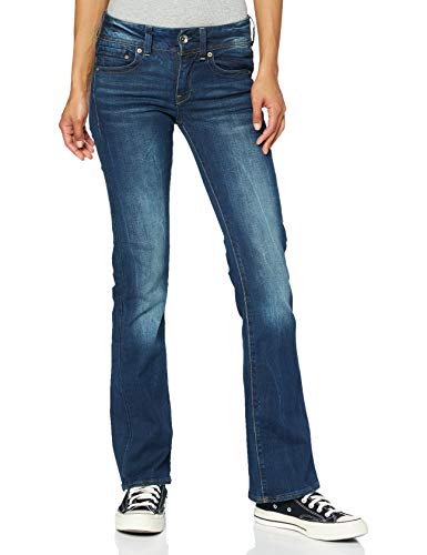 G-Star Raw Midge Mid Bootcut Vaqueros Corte de Bota, Azul (Dark Aged), 27W / 30L para Mujer