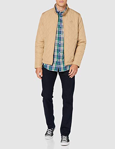 GANT Quilted Windcheater Chaqueta, KAKI OSCURO, XXL para Hombre