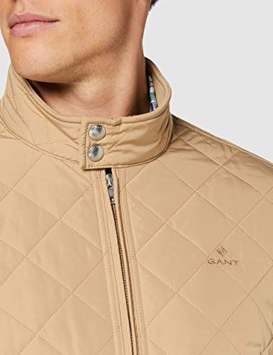 GANT Quilted Windcheater Chaqueta, KAKI OSCURO, XXL para Hombre