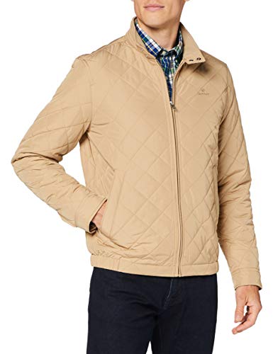 GANT Quilted Windcheater Chaqueta, KAKI OSCURO, XXL para Hombre