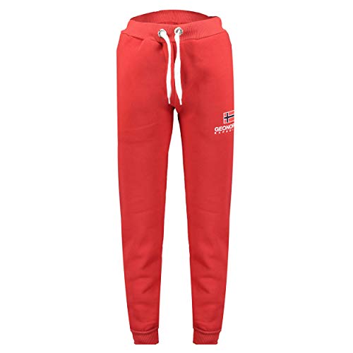 GEO NORWAY MAX Men – Pantalones de Deporte para Hombre – Chándal Deportivo – Pantalones de Entrenamiento – Pantalones Cargo Informales – Chándal de algodón poliéster (Rojo, XXL)