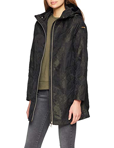 Geox W Gritah Parka, Verde (Dark Olive F3420), 40 para Mujer