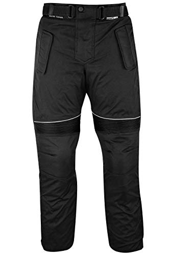 German Wear GW350T - Pantalones de Moto, Negro, 56