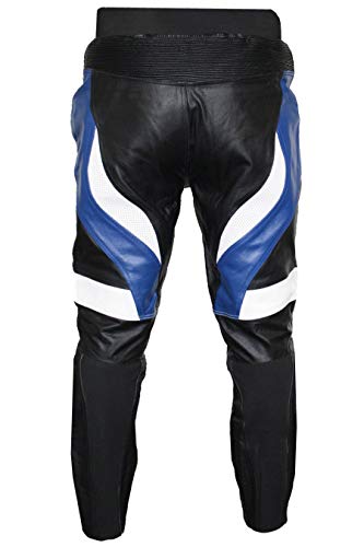 German Wear, Pantalones de piel para motorista, talla 60