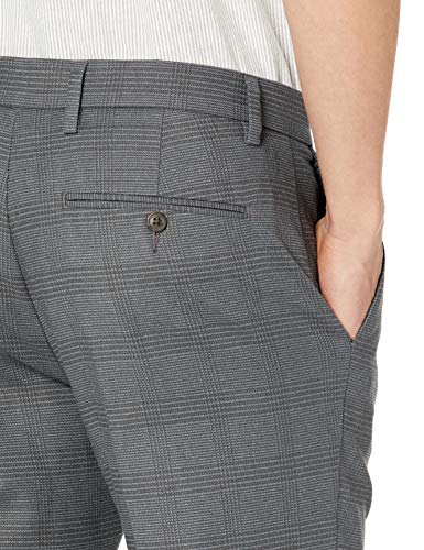 Goodthreads - Pantalón chino pitillo antiarrugas para hombre, gris, cuadros (Grey Glen Plaid), 35W x 28L