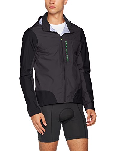 Gore Bike Wear Chaqueta MTB para Hombre, Gore-Tex Active, Power Trail Jacket, Talla M, Negro/Marrón, JGPOTR