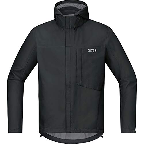 GORE WEAR C3 Chaqueta de hombre con capucha GORE-TEX, XL, negro