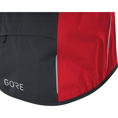 GORE WEAR C5 Chaqueta de ciclismo de hombre GORE-TEX, L, rojo/negro