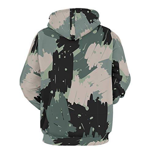 Gráficos Color Block Camuflaje Premium Varios Tipos Half Dome Sudadera con capucha de ajuste clásico Novio Novia Gráficos