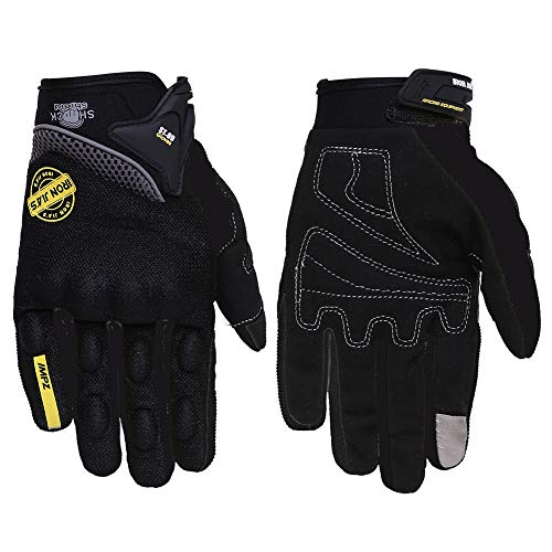 Guantes de Moto, Dedo Completo Guantes de Moto con Pantalla Táctil Guantes de Nudillos