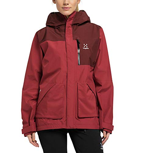 Haglöfs Vide GTX Chaquetas, Mujer, Brick Red/Maroon Red , M