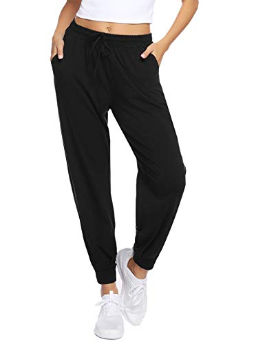 Hawiton Pantalones Deportivos para Mujer Algodón Pantalones de Pijama Largos Invierno Pantalón de Chándal para Gimnasio Deportes Correr Entrenamiento Jogging