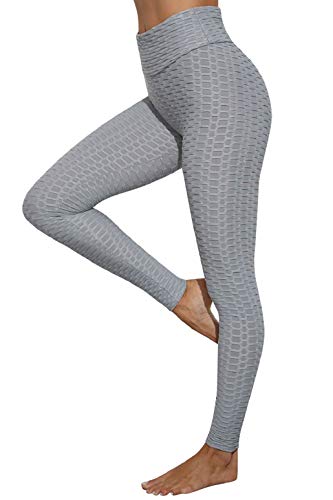 heekpek High Waisted Leggings Mujer Fitness Yoga Leggings Push Up Elásticos Legging Deporte Arrugado Gym Leggings Pantalón Deportivo de Mujer