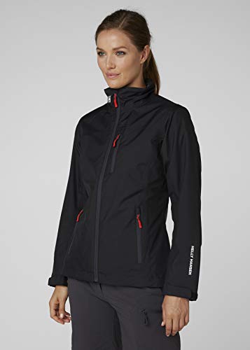 Helly Hansen W Crew Midlayer Jacket Chaqueta Impermeable, Mujer, Black, S