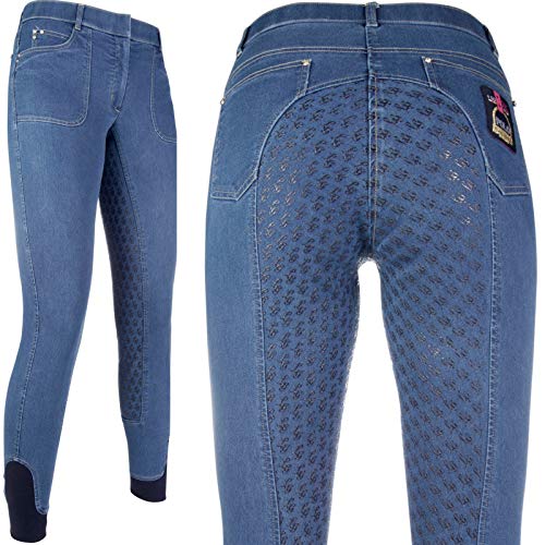 Hkm 6100 - Pantalones de equitación Unisex, Color Rosa, Unisex Adulto, Pantalones, 4057052238932, 6100 Azul Vaquero, 34