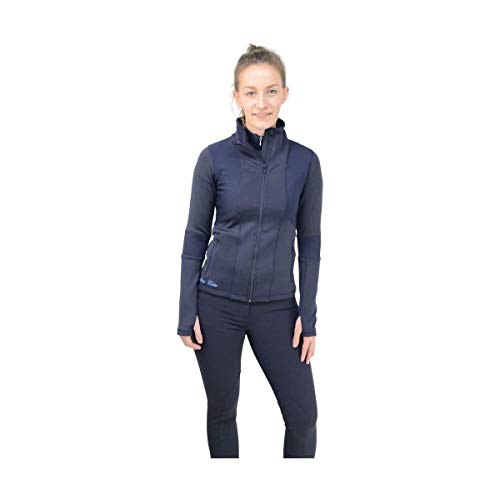 HyFASHION - Chaqueta de Jinete Sport Active para Chica Mujer (L) (Negro)