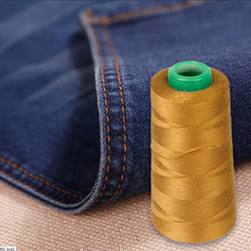 IPOTCH Hilo de Coser de Poliéster para Costura de Pantalones/Vaqueros/Jeans y Cuero/Caso de Bolso de Cuero Haciendo