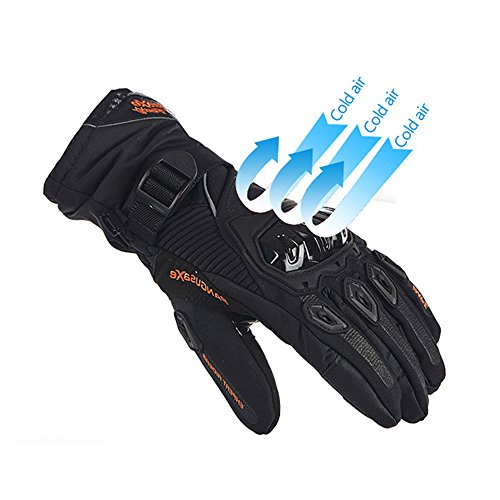 IRON JIA'S Guantes de motos Invierno cálido impermeable guantes de protección a prueba de viento Guantes Luvas modelos de actualización (puede pantalla táctil)