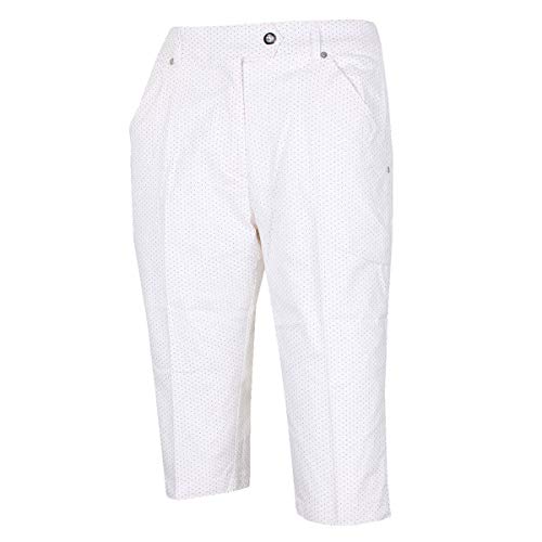 Island Green Golf IGLSHO1688 - Bermudas Deportivas para Mujer, Mujer, Pantalones Cortos, IGLSHO1868, Blanco/Rosa, 42