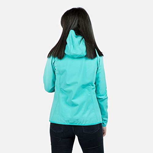 Izas Baray Chaqueta Softshell, Mujer, Verde Mar, XL