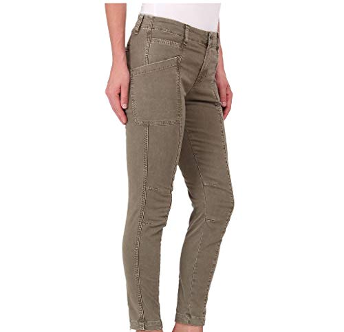 J Brand Byrnes Cargo 1290K120 - Pantalones ajustados para mujer, color verde oliva - verde - 26 US