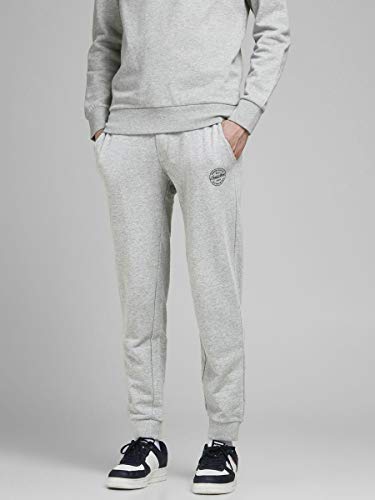 Jack & Jones Jjigordon Jjshark Sweat Pants Viy Noos Pantalones de Deporte, Gris (Melange Gris Claro Melange Gris Claro), W (Tamaño del Fabricante: M) para Hombre