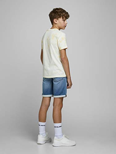 Jack & Jones Junior Jjirick Jjicon Shorts GE 003 I.k STS Jr Pantalones Cortos de Jean, Mezclilla Azul, 164 para Niños