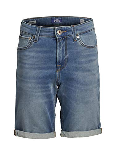 Jack & Jones Junior Jjirick Jjicon Shorts GE 003 I.k STS Jr Pantalones Cortos de Jean, Mezclilla Azul, 164 para Niños